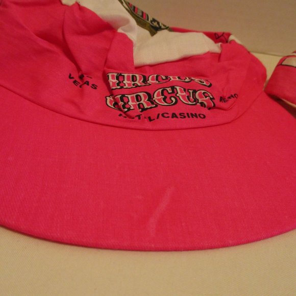 Circus Circus Las Vegas Casino Pink White Blue Hip Pack Painter Hat Bundle - Picture 5 of 14